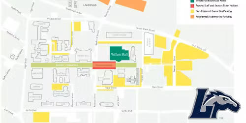 Parking James Madison Dukes at Longwood Lancers Mens Basketball