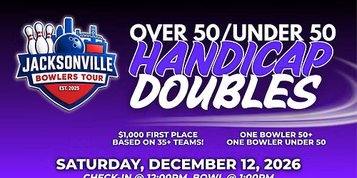 OVER 50 \/ UNDER 50 HANDICAP DOUBLES - December 12th
