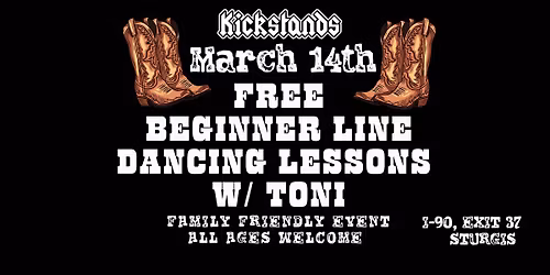 FREE Beginner Line Dancing Lessons w\/ Toni | Kickstands Sturgis