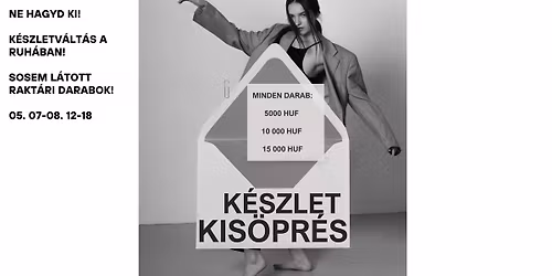 K\u00c9SZLETKIS\u00d6PR\u00c9S - MINDEN 5 - 10 - 15 000 HUF - KIZ\u00c1R\u00d3LAG AZ \u00dcZLETBEN!