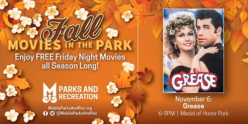 Fall Movies in the Park: Grease | FREE Community Event