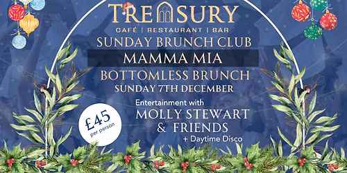 \ud83c\udf32 Mamma Mia Christmas Bottomless Brunch with Molly Stewart & Friends