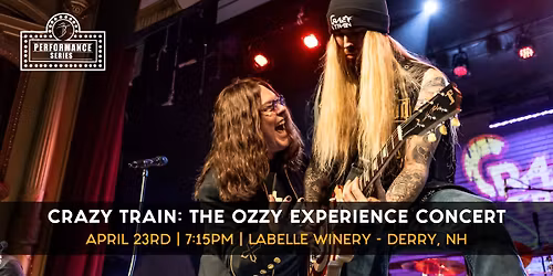 Crazy Train: The Ozzy Experience (LaBelle Winery- Derry, NH)