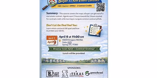 Hidden Outs For A Buyer In A Real Estate Contract: 2 CE Credits