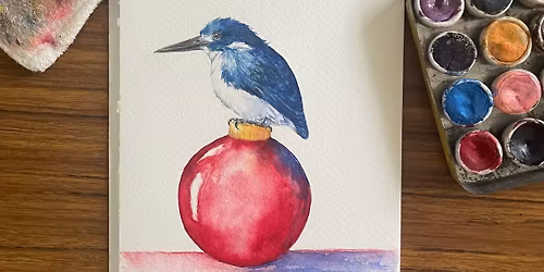 Paint and Sip Xmas edition- watercolour with Shanna Trees Creations