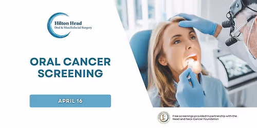 FREE Oral Cancer Screening Event - Hilton Head