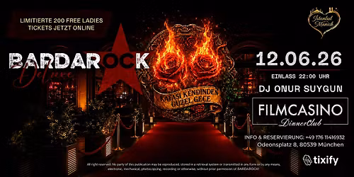 FR 12.06 \u2022 BARDAROCK DELUXE \u2022 FILMCASINO MUNICH \u2022 DJ Onur Suygun