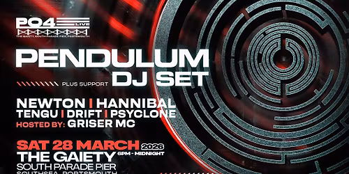 PO4 Live Presents: Pendulum DJ Set + Support