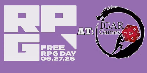 IGAR Games: FREE RPG Day 2026!!!!