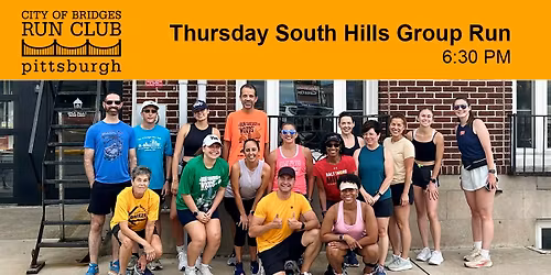 Thursday South Hills Group Run | Back Alley (Dormont)