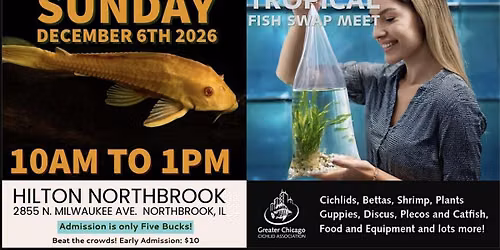 GCCA Tropical Fish Swap Meet \u2014 December 6, 2026