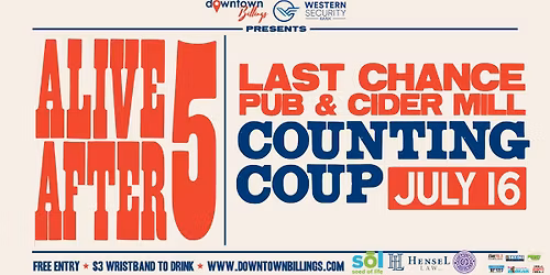 Alive After 5: Counting Coup (at Last Chance Pub & Cider Mill)