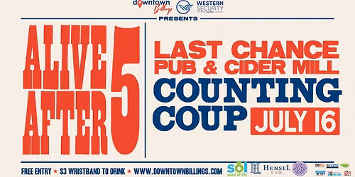 Alive After 5: Counting Coup (at Last Chance Pub & Cider Mill)