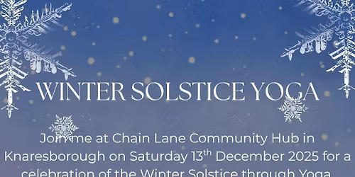 Winter Solstice Yoga Retreat Morning
