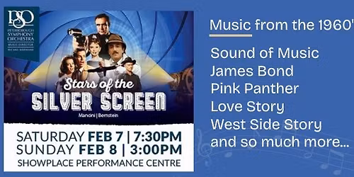 Stars of the Silver Screen - The PSO Goes to the Movies...60's style!