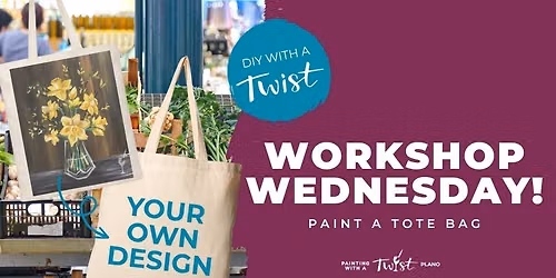 Workshop Wednesday: Paint Your Own Tote Bag!