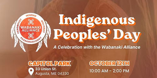 Indigenous Peoples' Day: A Celebration with the Wabanaki Alliance