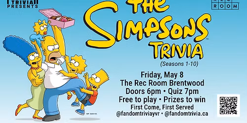 The Simpsons Trivia at The Rec Room Brentwood