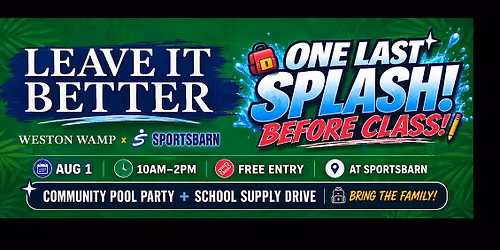 One Last Splash Before Class!