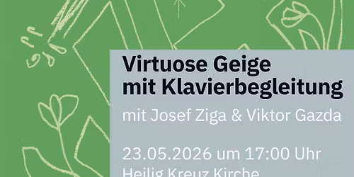 Virtuose Geige mit Klavierbegleitung