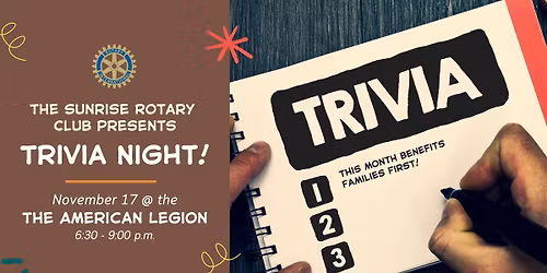 TRIVIA NIGHT benefitting Families First