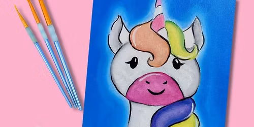 "Cotton Unicorn", May 22nd, Kids Canvas Painting! 