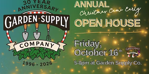 2026 Annual Open House + 30 Year Anniversary Celebration