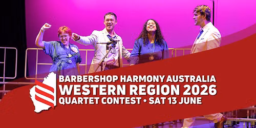 2026 BHA Western Region Quartet Contest