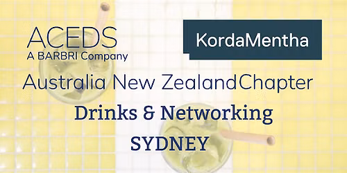 ACEDS ANZ Community Drinks - Sydney