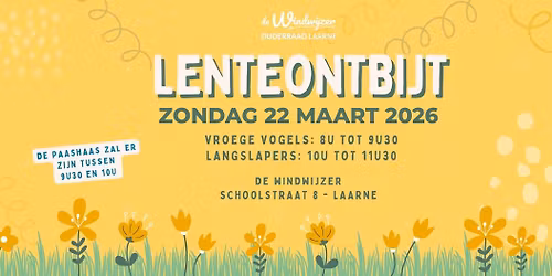 Lenteontbijt Ouderraad De Windwijzer Laarne - zondag 22 maart 2026
