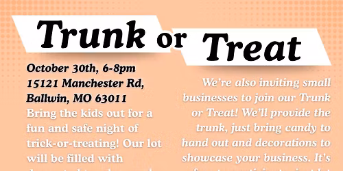 Trunk or Treat \ud83c\udf83\ud83c\udf6c