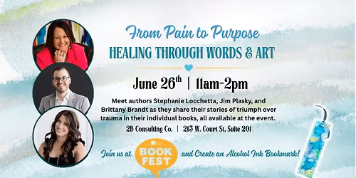 From Pain to Purpose: Healing Through Words & Art (Book Fest Event)