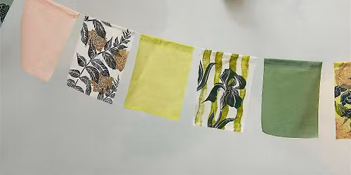 Hand Printed Bunting Workshop