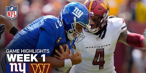 New York Giants vs. Washington Commanders