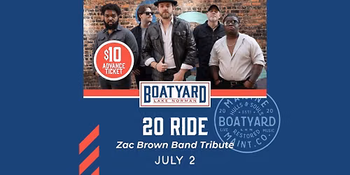 LIVE MUSIC: 20 Ride (Zac Brown Tribute Band)