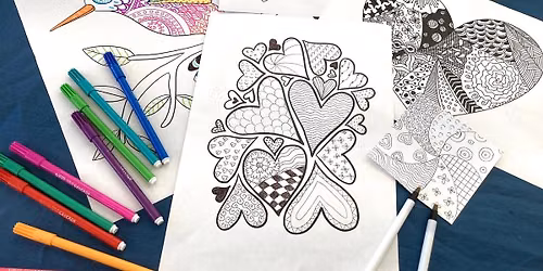 Zentangle drawing class