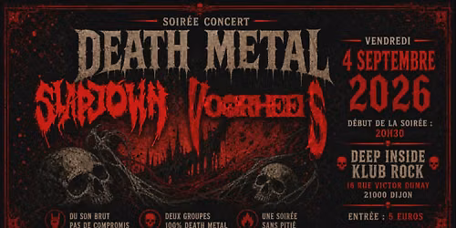 SLAPDOWN - VOORHEES - A F*****G DEATH METAL NIGHT