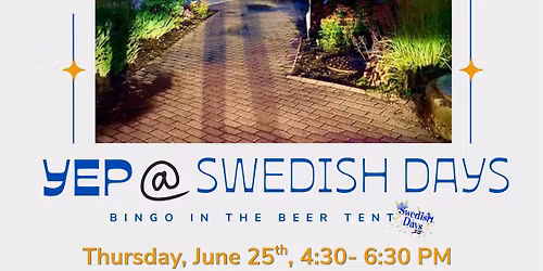 YEP @ Swedish Days, BINGO in the Beer Tent! 