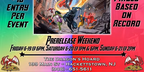 Magic: the Gathering Prerelease Weekend - Marvel Super Heroes - Sealed Prerelease Event