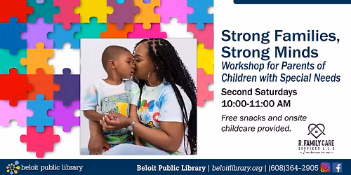 Strong Families, Strong Minds Monthly Workshop for Parents of Children with Special Needs