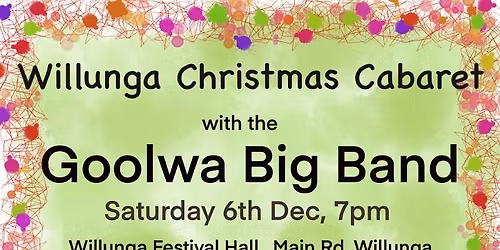 Willunga Christmas Cabaret with the Goolwa Big Band