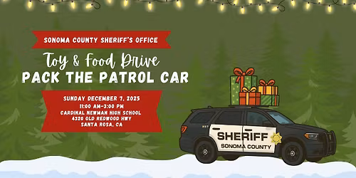 Pack the Patrol Car Toy and Food Drive