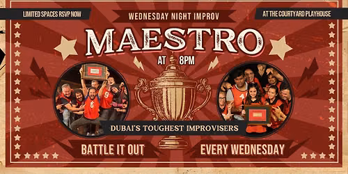 WEDNESDAY NIGHT IMPROV: MAESTRO WED 12 AUG 2026