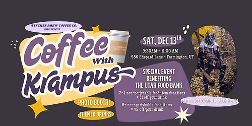 Coffee with Krampus - Benefiting the Utah Food Bank