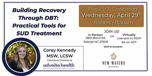 2.5 Hour CE Event: New Waters Recovery x Advaita Health