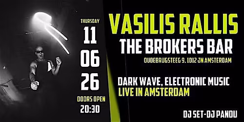 Vasilis Rallis live in Amsterdam