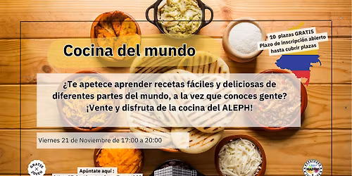 COCINA DEL MUNDO - GRATIS 14-30 A\u00d1OS