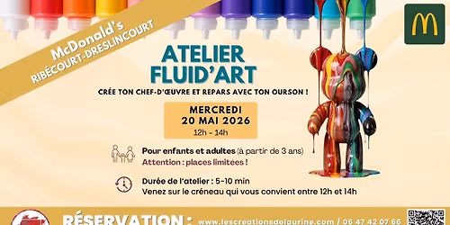 Atelier Fluid'Art avec Les Cr\u00e9ations de Laurine \ud83c\udfa8