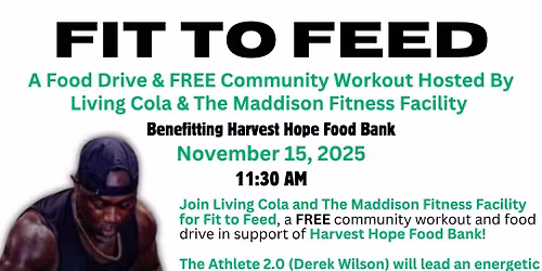 Fit to Feed: Living Cola x The Maddison Fitness Facility Community Workout for Harvest Hope