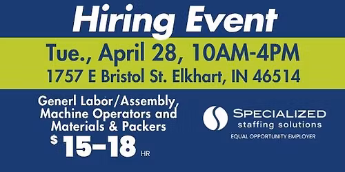 OPEN INTERVIEWS - ELKHART